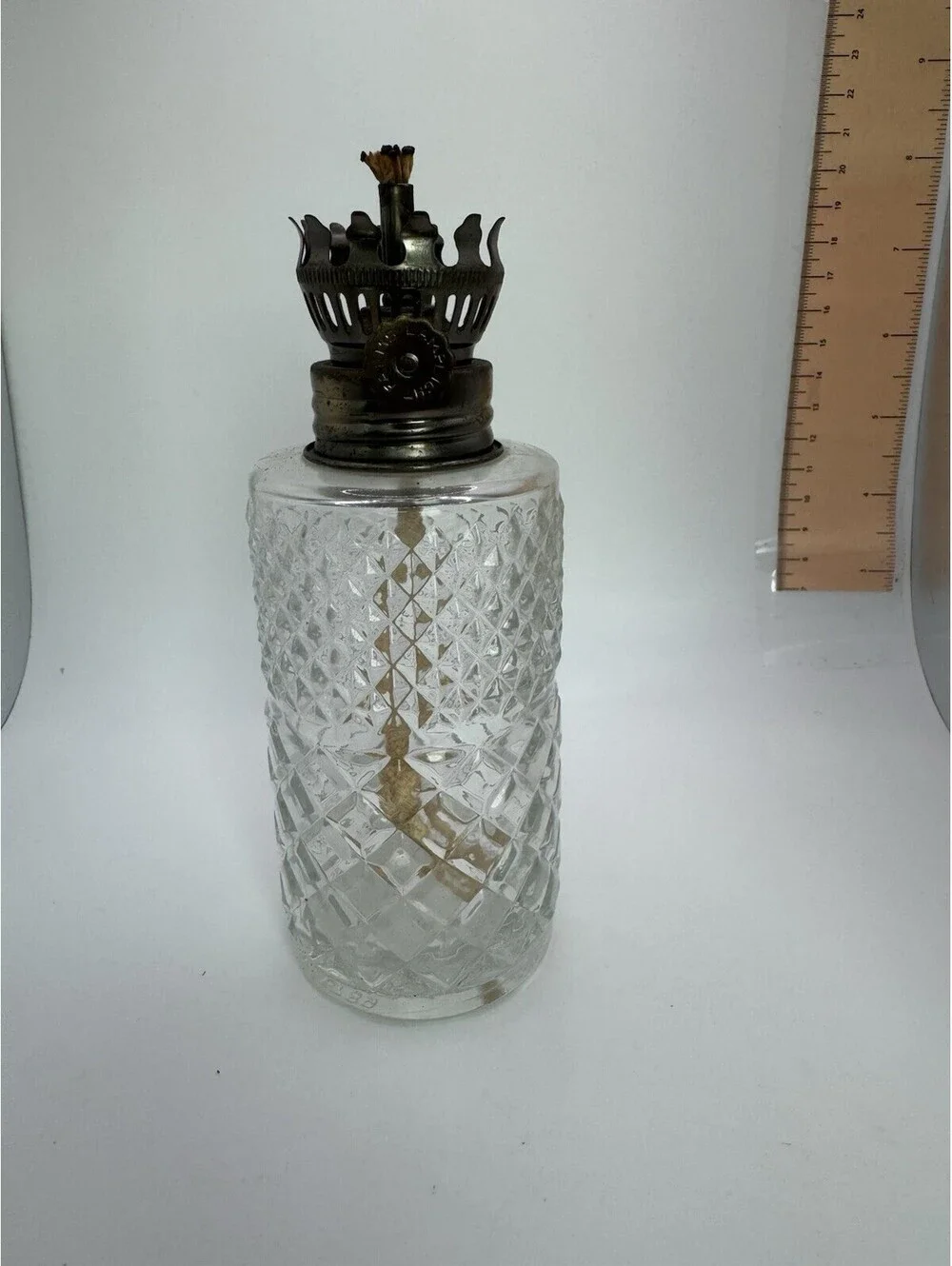 Vtg 1985 Austrian Lamplight Farms Crystal Glass Oil Lamps 6